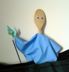 spoon rod puppet